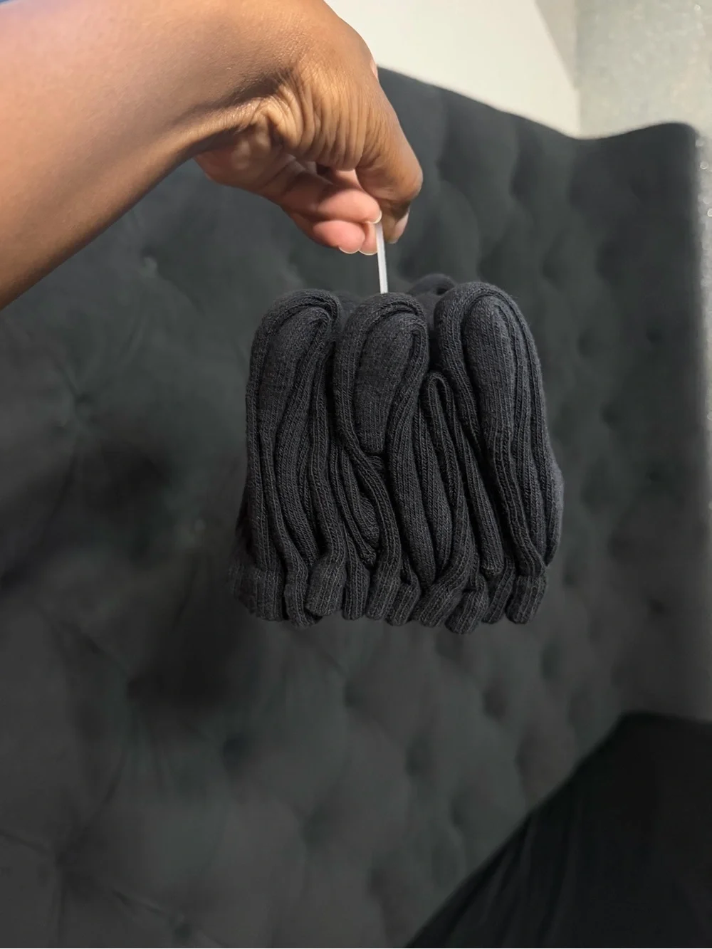 Pack of 9 Black Crew/Low Socks